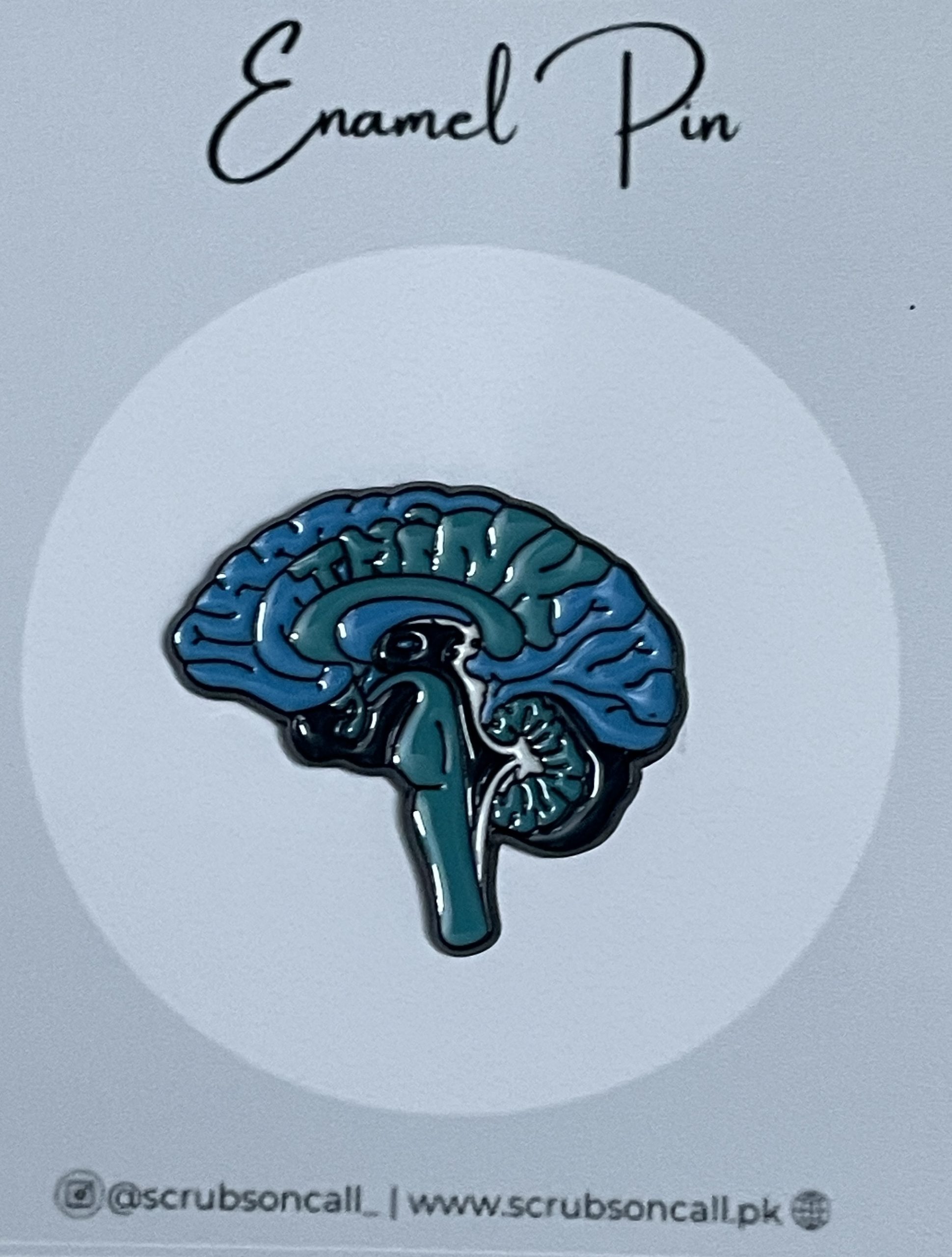 Brain Enamel Pin